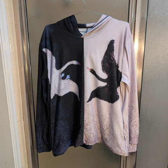 Blackmilk The Swans Split Hoodie - Picture 2 of 4